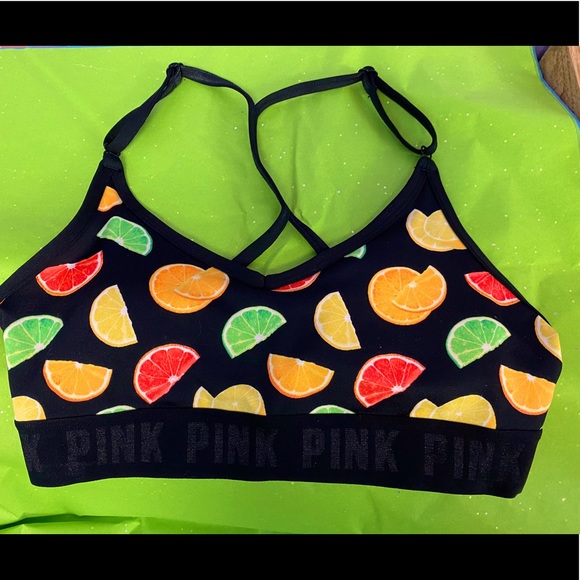 PINK Victoria's Secret Other - PINK Citrus Fruity Fun Sports Bra 🍊